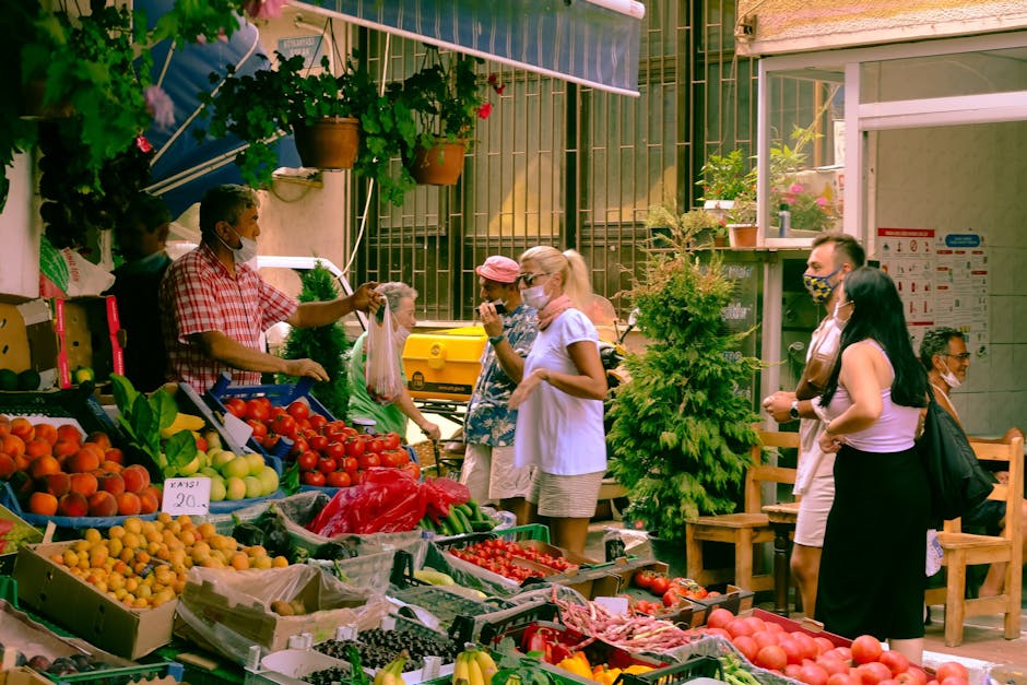 Diverse international tourists engaging with local populations in vibrant foreign cities, demonstrating cross-cultural understanding and respectful interactions